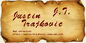 Justin Trajković vizit kartica